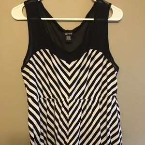 Cinched waist tank